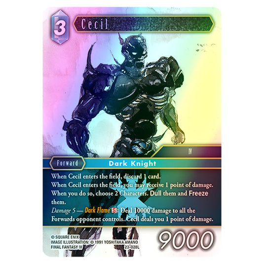 Cecil 23-028L card from the Final Fantasy set Hidden Trials