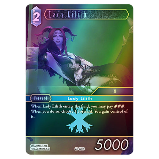 Lady Lilith 23-038H card from the Final Fantasy set Hidden Trials