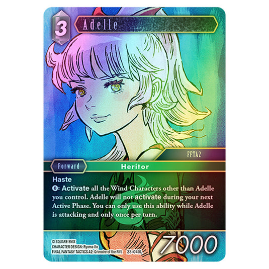 Adelle 23-040La card from the Final Fantasy set Hidden Trials