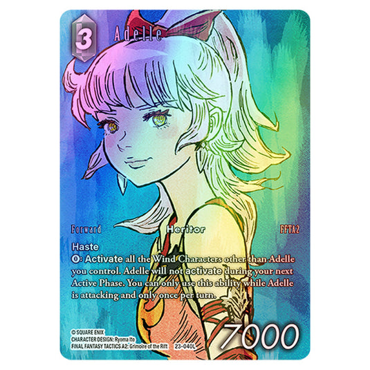 Adelle 23-040Lb card from the Final Fantasy set Hidden Trials