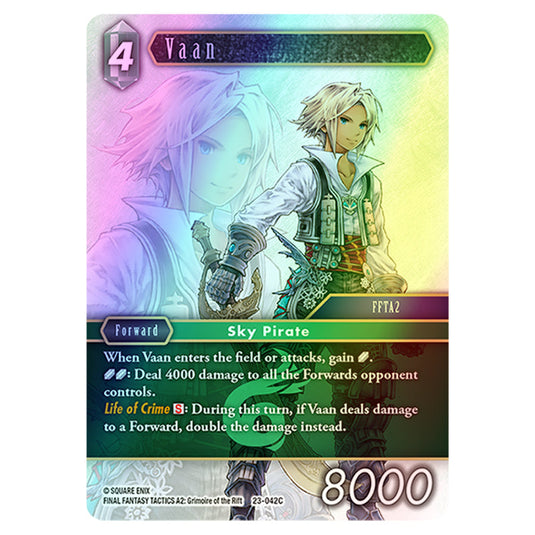 Vaan 23-042C card from the Final Fantasy set Hidden Trials