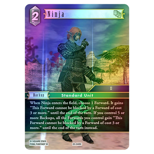 Ninja 23-049C card from the Final Fantasy set Hidden Trials