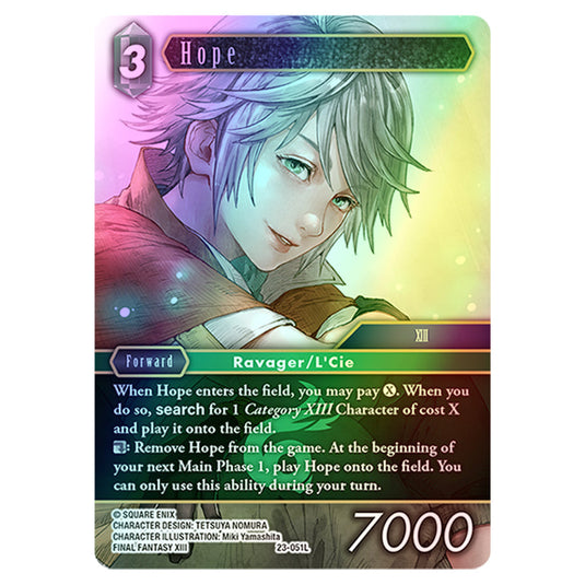 Hope 23-051La card from the Final Fantasy set Hidden Trials