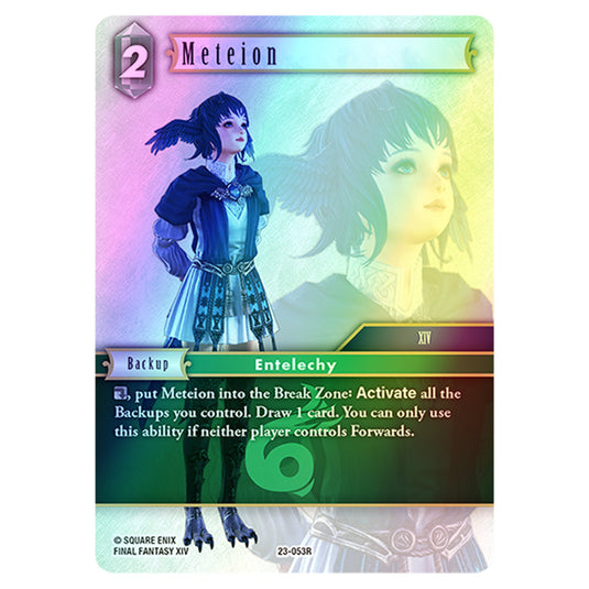 Meteion 23-053R card from the Final Fantasy set Hidden Trials