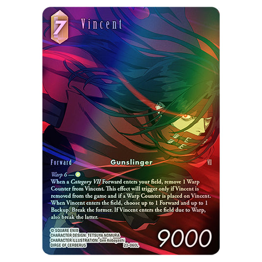 Vincent 23-060Lb card from the Final Fantasy set Hidden Trials