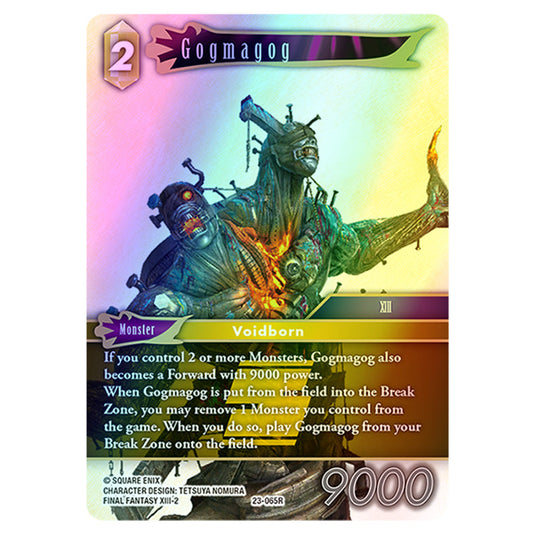 Gogmagog 23-065R card from the Final Fantasy set Hidden Trials