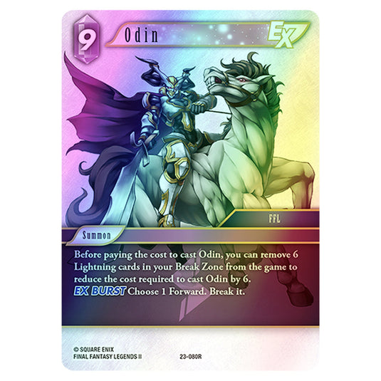 Odin 23-080R card from the Final Fantasy set Hidden Trials