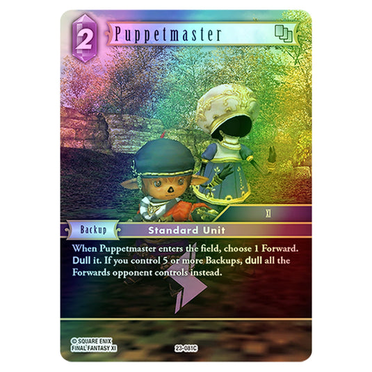 Puppetmaster 23-081C card from the Final Fantasy set Hidden Trials