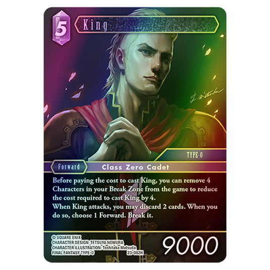 King 23-082Ha card from the Final Fantasy set Hidden Trials