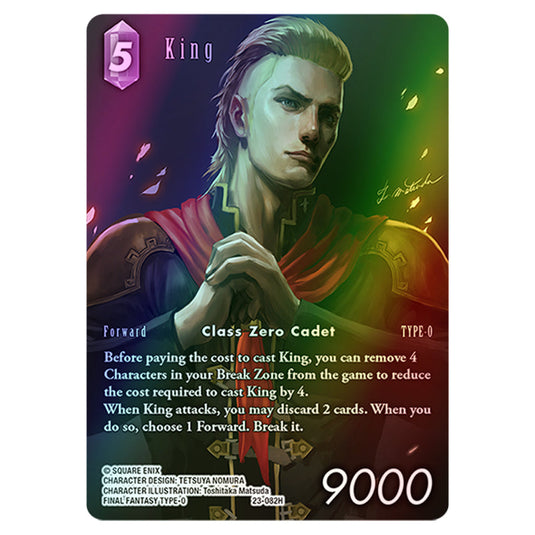 King 23-082Hb card from the Final Fantasy set Hidden Trials