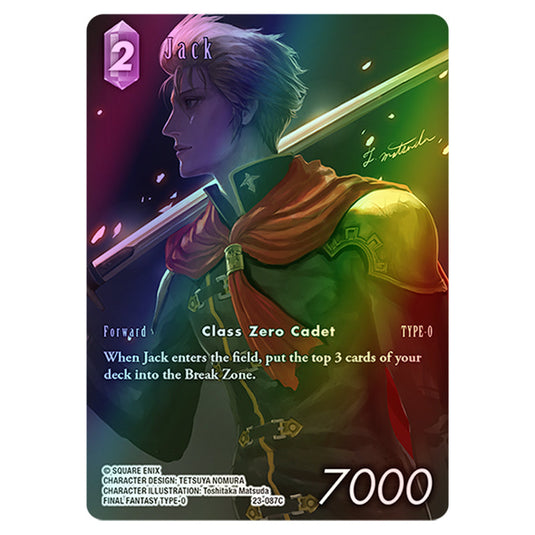 Jack 23-087Cb card from the Final Fantasy set Hidden Trials