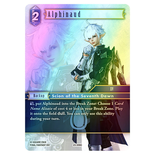 Alphinaud 23-098C card from the Final Fantasy set Hidden Trials