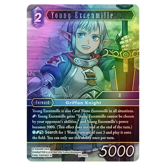 Young Excenmille 23-100La card from the Final Fantasy set Hidden Trials