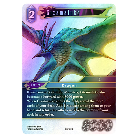 Gizamaluke 23-102R card from the Final Fantasy set Hidden Trials