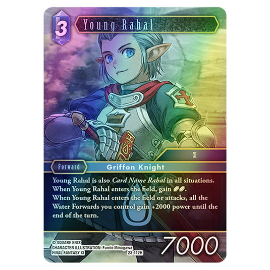 Young Rahal 23-112Ha card from the Final Fantasy set Hidden Trials