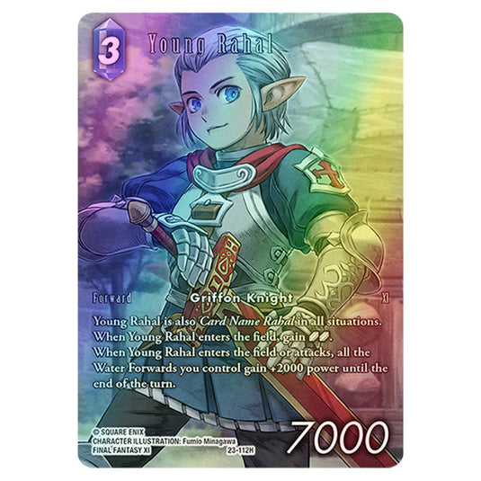 Young Rahal 23-112Hb card from the Final Fantasy set Hidden Trials