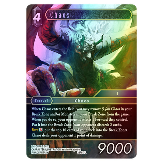 Chaos 23-117La card from the Final Fantasy set Hidden Trials