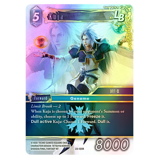 Kuja 23-120R card from the Final Fantasy set Hidden Trials