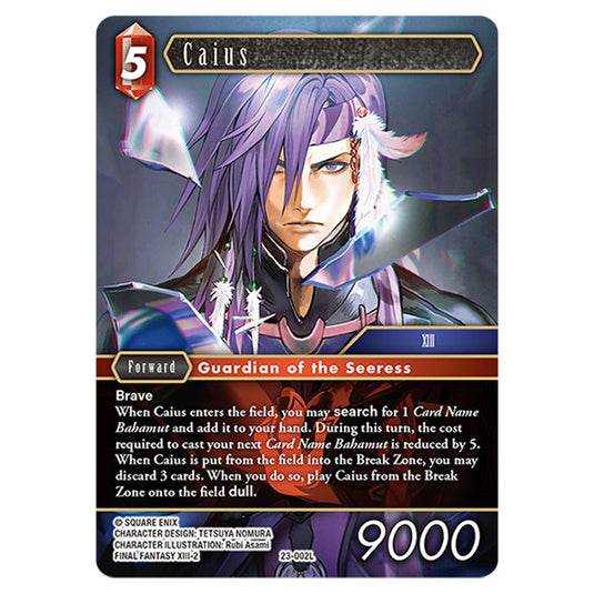 This is the Caius card from Final Fantasy - Hidden Trials.