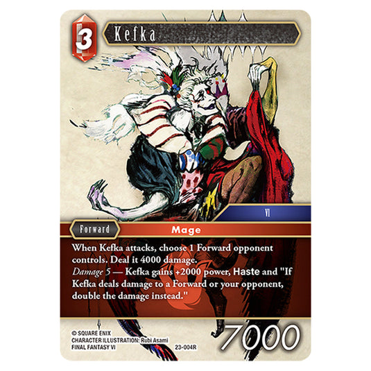 This is the Kefka card from Final Fantasy - Hidden Trials.