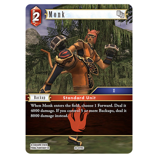 This is the Monk card from Final Fantasy - Hidden Trials.