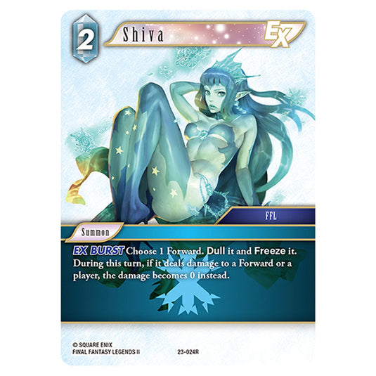 This is the Shiva card from Final Fantasy - Hidden Trials.