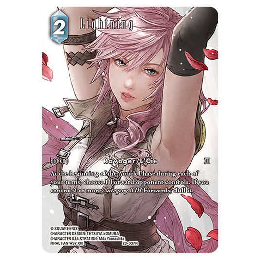 This is the Lightning card from Final Fantasy - Hidden Trials.