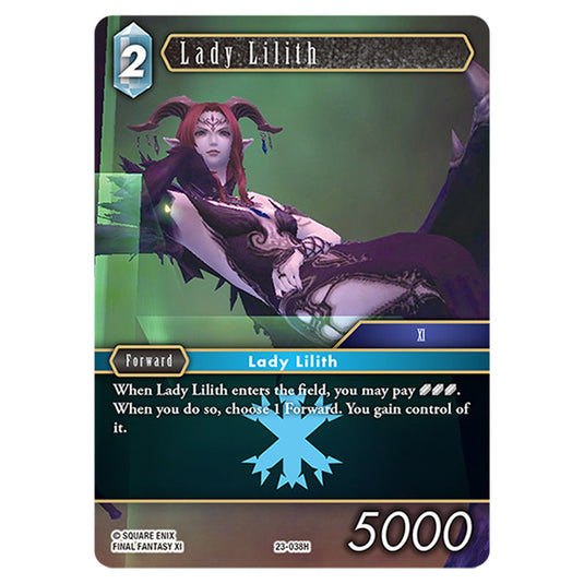 This is the Lady Lilith card from Final Fantasy - Hidden Trials.