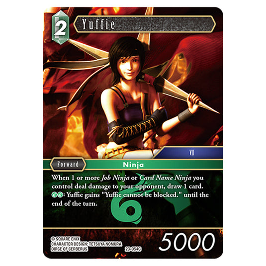 This is the Yuffie card from Final Fantasy - Hidden Trials.