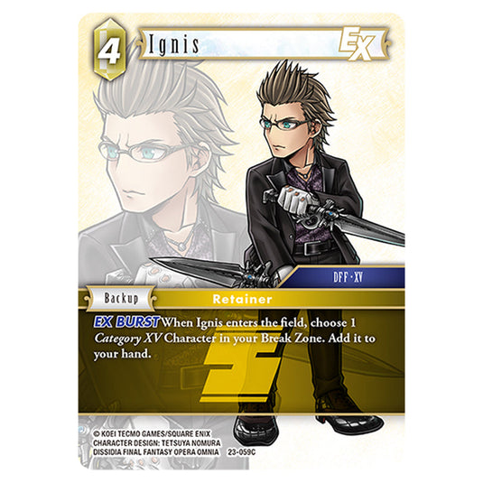 This is the Ignis card from Final Fantasy - Hidden Trials.