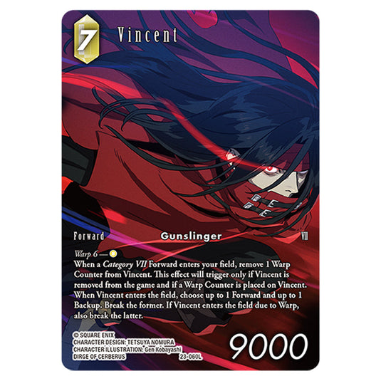 This is the Vincent card from Final Fantasy - Hidden Trials.