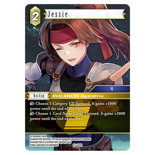 This is the Jessie card from Final Fantasy - Hidden Trials.