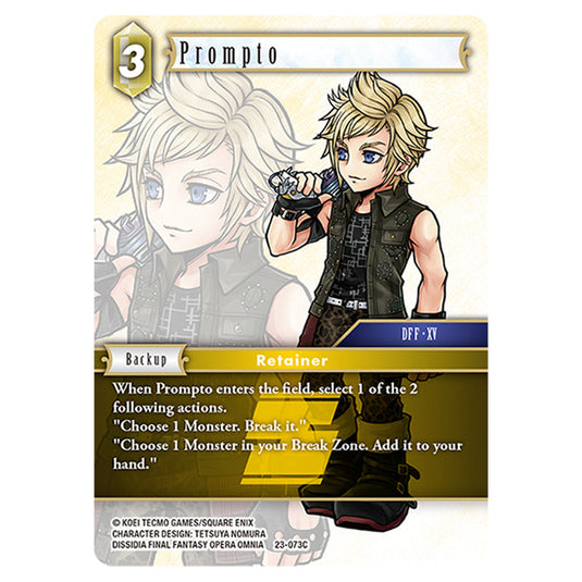 This is the Prompto card from Final Fantasy - Hidden Trials.