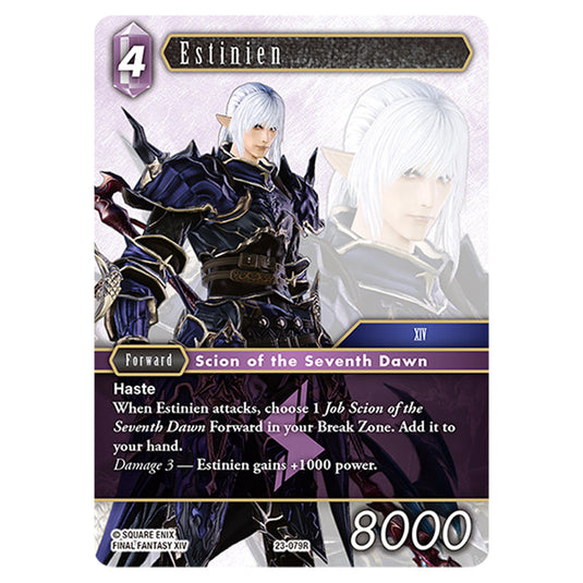 This is the Estinien card from Final Fantasy - Hidden Trials.