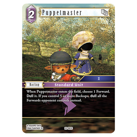 This is the Puppetmaster card from Final Fantasy - Hidden Trials.