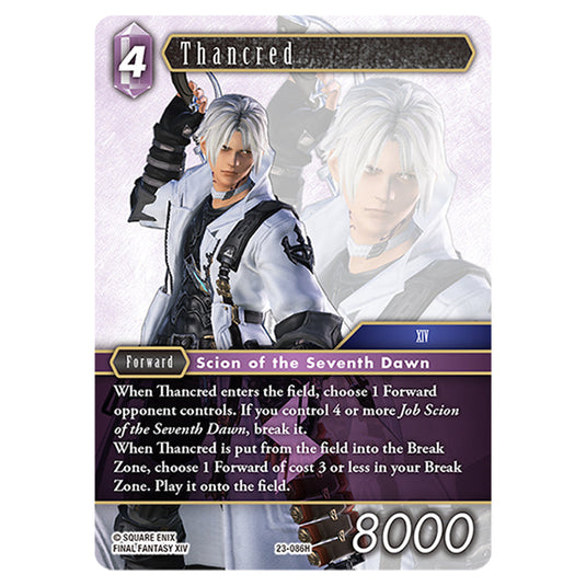 This is the Thancred card from Final Fantasy - Hidden Trials.