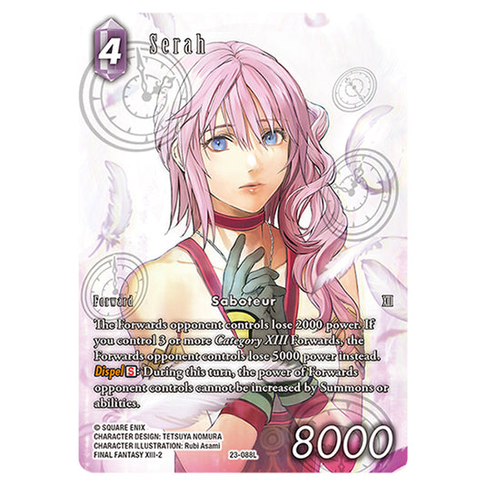 This is the Serah card from Final Fantasy - Hidden Trials.