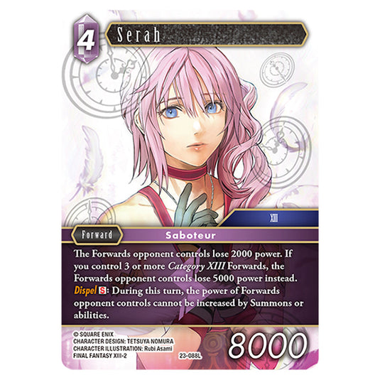 This is the Serah card from Final Fantasy - Hidden Trials.