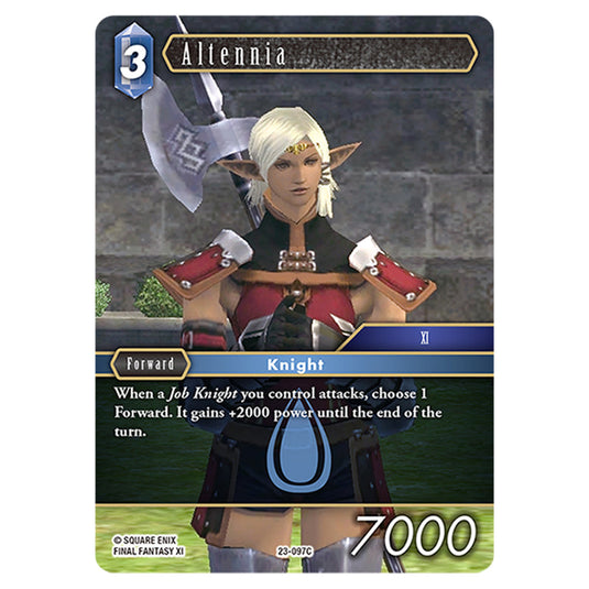 This is the Altennia card from Final Fantasy - Hidden Trials.