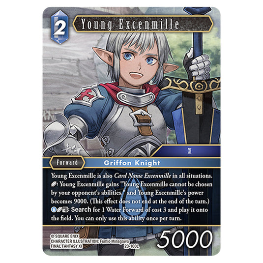 This is the Young Excenmille card from Final Fantasy - Hidden Trials.