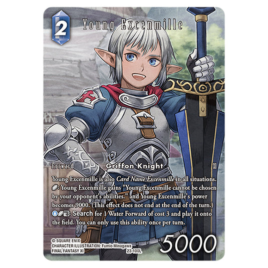 This is the Young Excenmille card from Final Fantasy - Hidden Trials.