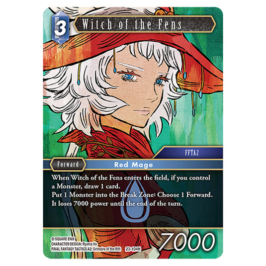 This is the Witch of the Fens card from Final Fantasy - Hidden Trials.