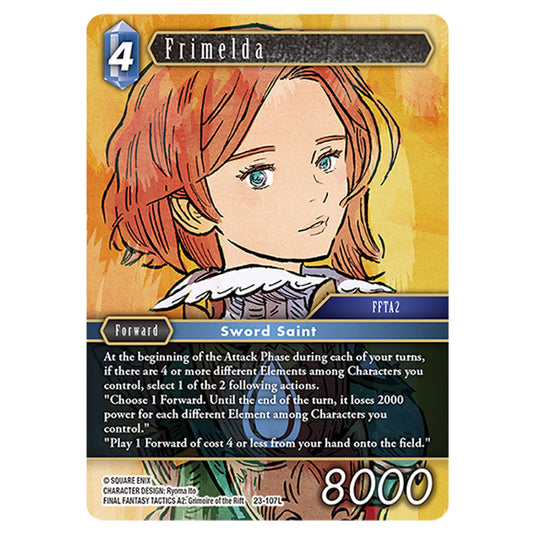 This is the Frimelda card from Final Fantasy - Hidden Trials.