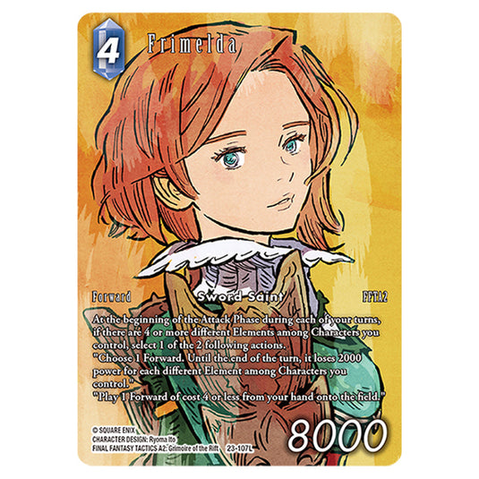 This is the Frimelda card from Final Fantasy - Hidden Trials.