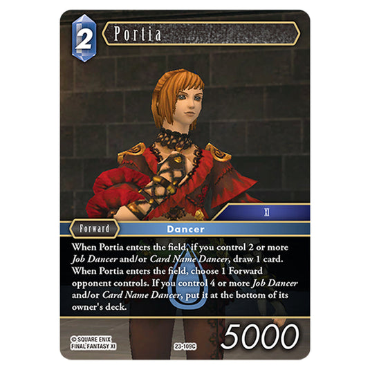 This is the Portia card from Final Fantasy - Hidden Trials.