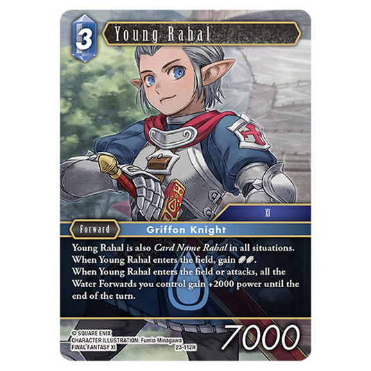 This is the Young Rahal card from Final Fantasy - Hidden Trials.