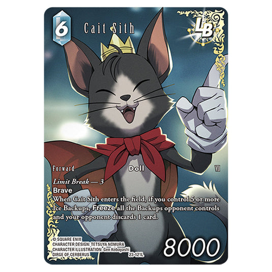 This is the Cait Sith card from Final Fantasy - Hidden Trials.