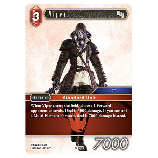 Viper 27-003C card from the Final Fantasy set Journey of Discovery