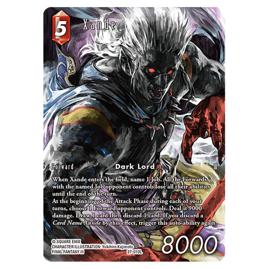 Xande 27-010L-a card from the Final Fantasy set Journey of Discovery