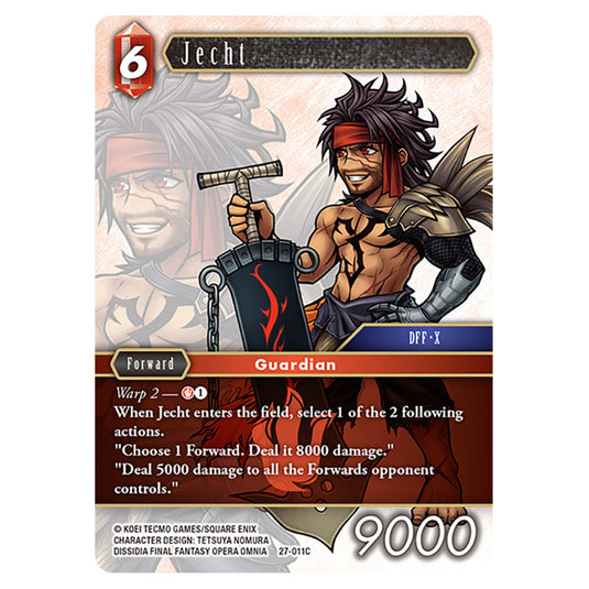 Jecht 27-011C card from the Final Fantasy set Journey of Discovery